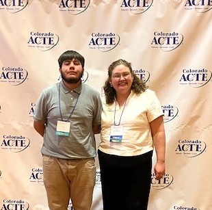 Photo of Iran with his CWDC intern supervisor Sami Mooney at the CACTE conference.