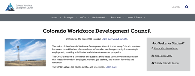 CWDC homepage