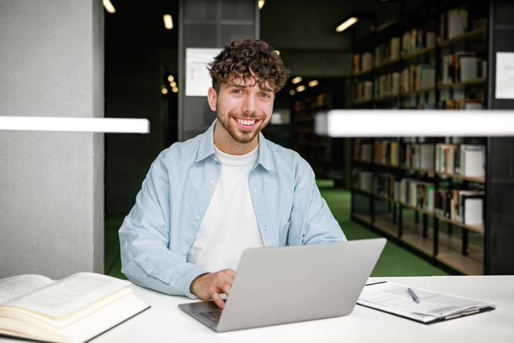 a man learning