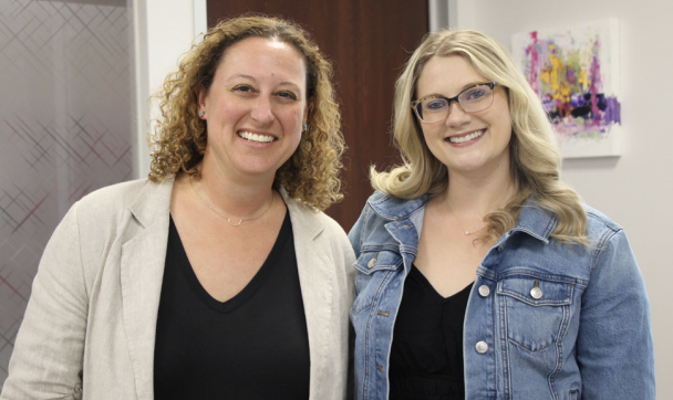 Cori Streetman and Colleague pose for a photo 