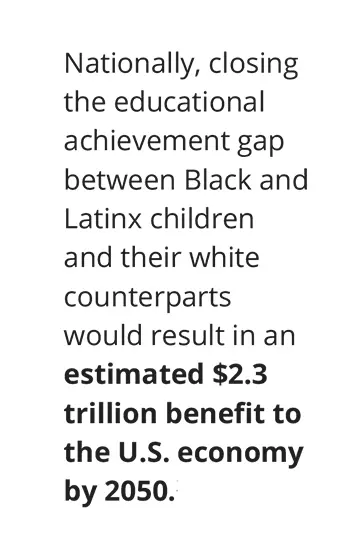 Closing the national achievement gap by race would result in economic benefit